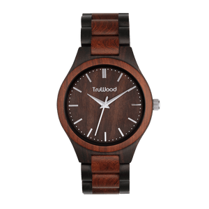 Wood Watches for Men Classic Engraved Swiss Watch in Black | Urban Designer No Thanks!